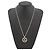 Collar Chanel Coco Mark Círculo de Falsa Perla Dorado - vista 4