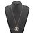 Collana Chanel Matelassé Rhinestone D'oro - vista 4