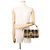 Fendi Mamma Bucket Handtasche aus Raphia-Canvas Braun - Ansicht 4