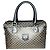 Borsa Céline Boston 30 Macadam Noir Tela Triomphe Marrone Nero