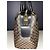Borsa Céline Boston 30 Macadam Noir Tela Triomphe Marrone Nero - vista 5