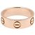 Anello Love Band di Cartier in oro rosa 18K D'oro - vista 2