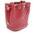 Borsa a secchiello Chanel Chevron V-Stitch con coulisse Rosso - vista 2