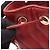 Borsa a secchiello Chanel Chevron V-Stitch con coulisse Rosso - vista 9