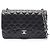 Borsa a tracolla Chanel Large Matelassé Double Flap Nero