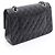 Borsa a Spalla Chanel Matelassé Double Flap Nero - vista 2
