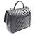 Borsa Chanel Mademoiselle V-stitch Top Handle 2-Way Shoulder Bag Nero - vista 2