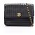Borsa a tracolla Chanel Mademoiselle in pelle di agnello nera Nero