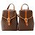 Céline Celine Macadam Twin Mini Rucksack Braun