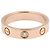 Anello Cartier Mini Love in oro rosa 18K con diamante D'oro - vista 2