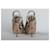 Gucci Python Leder Slingback Peep-Toe Pumps Braun Weiß Python drucken  - Ansicht 9