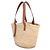 Loewe Anagram Medium Raffia Leather Tote Bag Braun Orange - Ansicht 2