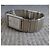 Relógio Seiko Arc Quartz Retangular Ref. 7320-6360 Prata Dourado - vista 10