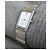 Relógio Seiko Arc Quartz Retangular Ref. 7320-6360 Prata Dourado - vista 2
