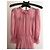 Dolce & Gabbana Vestido Longo de Seda Plissada Rosa - vista 4