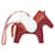 Hermès Accessorio per Borsa Charm Rodeo Pegasus MM Hermes Marrone Rosso Blu Bordò  - vista 2