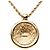 Collana con pendente logo vintage Christian Dior D'oro - vista 2