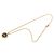 Collana con pendente logo vintage Christian Dior D'oro - vista 3