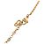 Collana con pendente logo vintage Christian Dior D'oro - vista 4