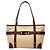 Bulgari Bvlgari Canvas und Leder Tote Bag Rot Beige Bordeaux
