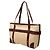 Bulgari Bvlgari Canvas und Leder Tote Bag Rot Beige Bordeaux - Ansicht 2