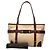 Bulgari Bvlgari Canvas und Leder Tote Bag Rot Beige Bordeaux - Ansicht 7
