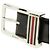 Gucci Sherry Line Square Logo Buckle Belt Black Silvery - view 4