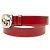 Cintura con fibbia con logo Interlocking G Gucci Rosso - vista 2
