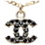 Pendente Collana Chanel Coco Mark Nero D'oro  - vista 4