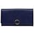 Bulgari Bvlgari Long Wallet aus blauem Leder