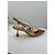 Gianvito Rossi Décolleté Slingback Dorate in Pelle D'oro - vista 3