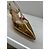 Gianvito Rossi Décolleté Slingback Dorate in Pelle D'oro - vista 4