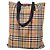 Burberry Borsa Tote Rainbow House Check Multicolore Beige