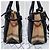 Burberry Derby House Check Small Banner Tote Bag Nera Nero - vista 6