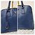 Prada Signature Promenade Borsa a Spalla Grande - Blu Reale - vista 11