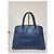 Prada Signature Promenade Borsa a Spalla Grande - Blu Reale - vista 3