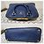 Prada Signature Promenade Borsa a Spalla Grande - Blu Reale - vista 5