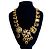 Collier J.Crew Cristallo Giallo Floreale Oro D'oro