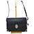 Borsa a tracolla Christian Dior Oblique in tela e pelle nera Nero