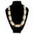 Autre Marque Collana Statement Talbots Tono Oro e Smalto Crema D'oro  - vista 1