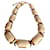 Autre Marque Collana Statement Talbots Tono Oro e Smalto Crema D'oro  - vista 3