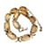 Autre Marque Collana Statement Talbots Tono Oro e Smalto Crema D'oro  - vista 6