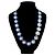 Collana Statement J.Crew Smalto Blu e Cristalli Tono Oro D'oro - vista 2