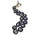 Collana Statement J.Crew Smalto Blu e Cristalli Tono Oro D'oro - vista 3