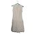 Philosophy Di Alberta Ferretti Philosophy Creme Kleid aus Wolle und Polyamid mit Kunstpelz
