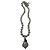 Collana Sonia Rykiel in metallo argentato e cristalli con pendente a goccia Argento