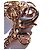 Collana Alexis Bittar in lucite scultorea a forma di sole D'oro - vista 4