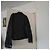 Autre Marque Chyston schwarze Lederjacke im Biker-Stil - Ansicht 3