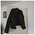 Autre Marque Chyston schwarze Lederjacke im Biker-Stil - Ansicht 4
