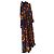 Autre Marque Stieglitz Maxikleid mit buntem Blumenprint Rot Blau Mehrfarben Grün Gelb